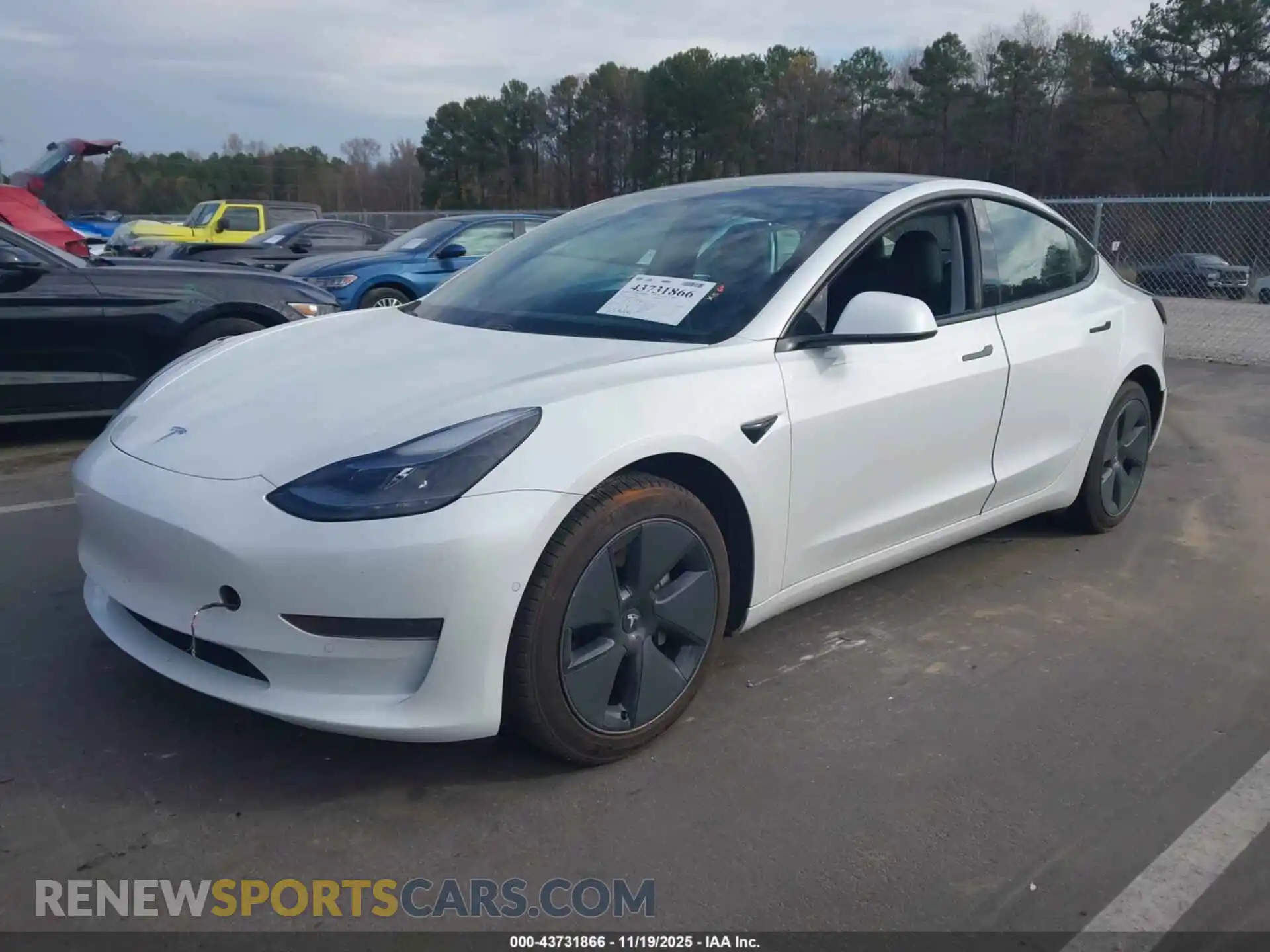 2 Photograph of a damaged car 5YJ3E1EA8MF079141 TESLA MODEL 3 2021