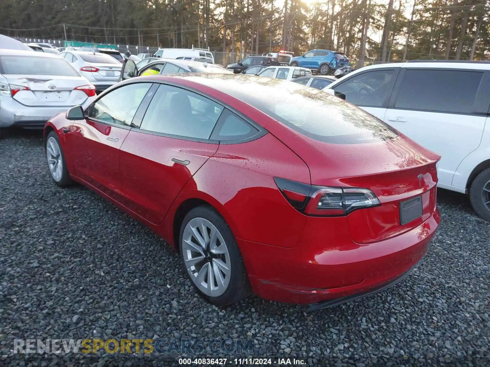 3 Photograph of a damaged car 5YJ3E1EA8MF088244 TESLA MODEL 3 2021