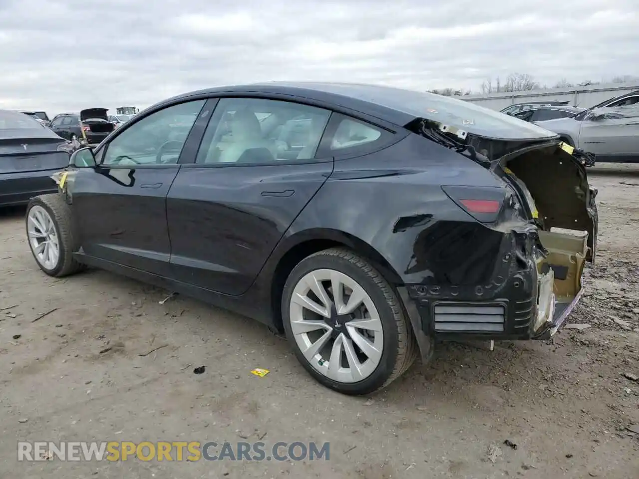 2 Photograph of a damaged car 5YJ3E1EA8MF089555 TESLA MODEL 3 2021
