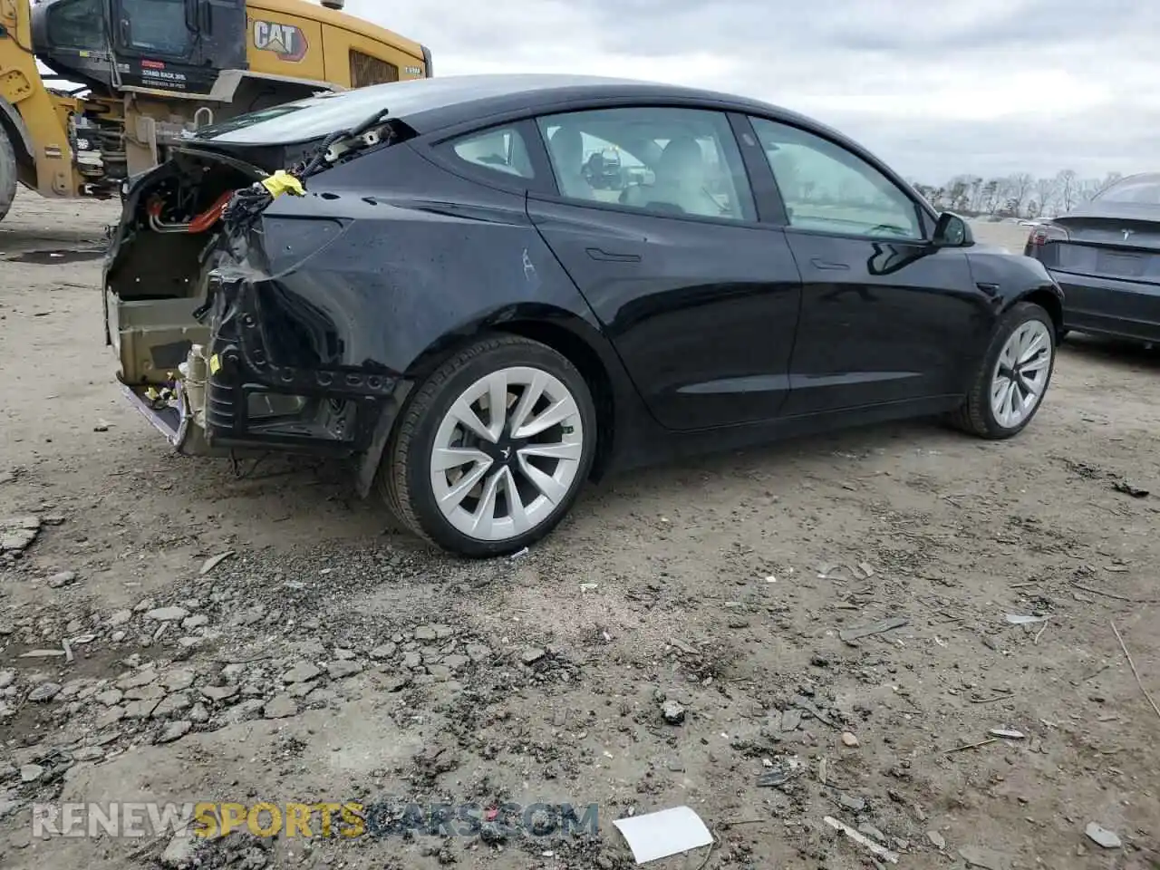 3 Photograph of a damaged car 5YJ3E1EA8MF089555 TESLA MODEL 3 2021