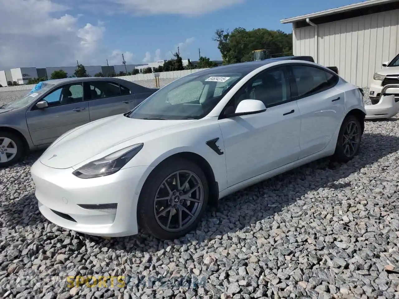 1 Photograph of a damaged car 5YJ3E1EA8MF090818 TESLA MODEL 3 2021