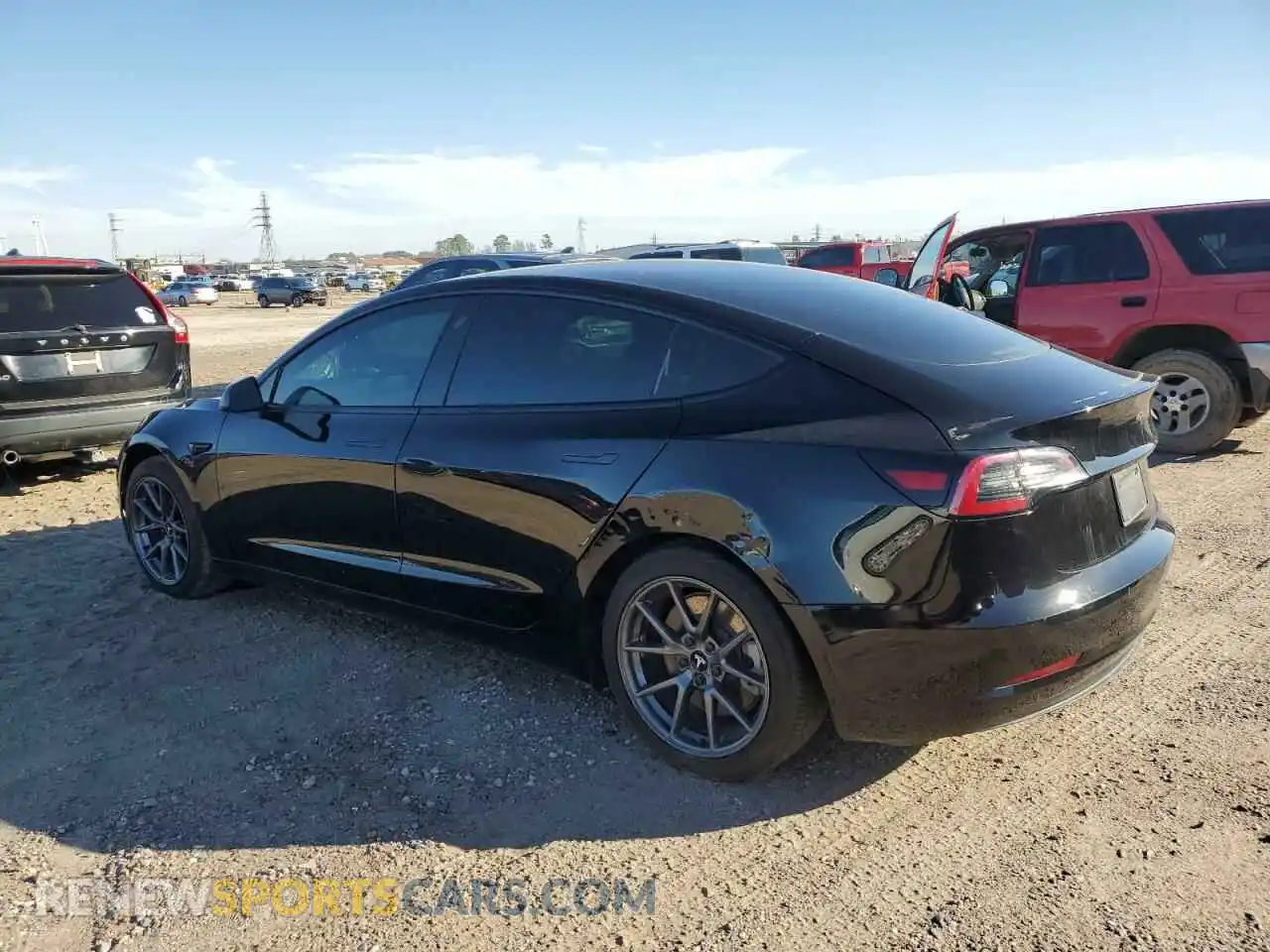 2 Photograph of a damaged car 5YJ3E1EA8MF092813 TESLA MODEL 3 2021