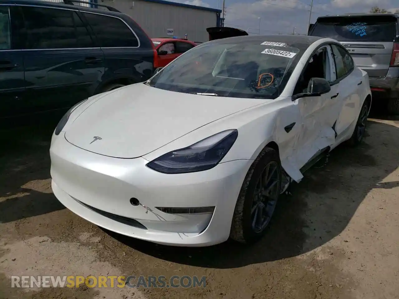 2 Photograph of a damaged car 5YJ3E1EA8MF094562 TESLA MODEL 3 2021