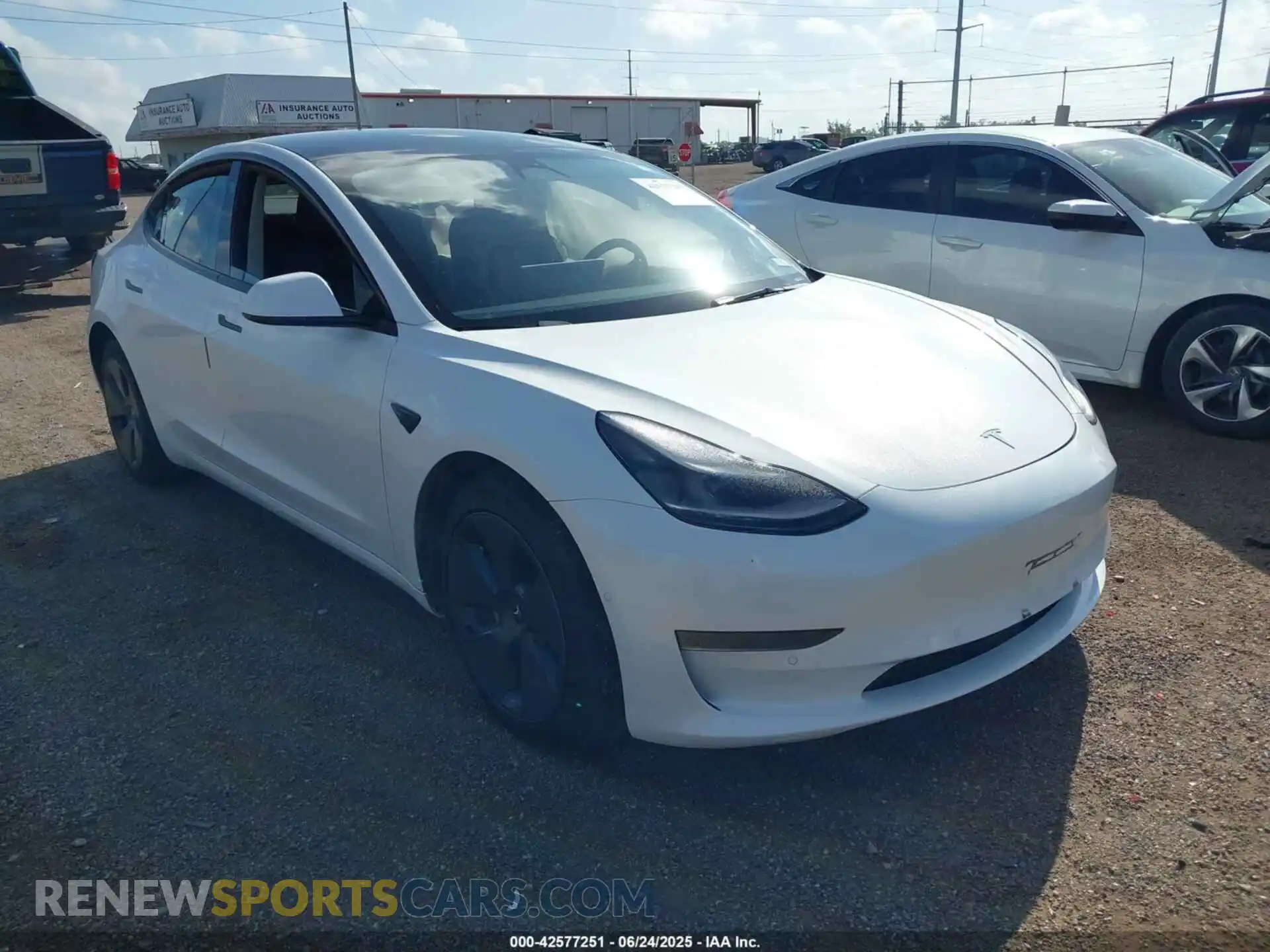 1 Photograph of a damaged car 5YJ3E1EA8MF100649 TESLA MODEL 3 2021