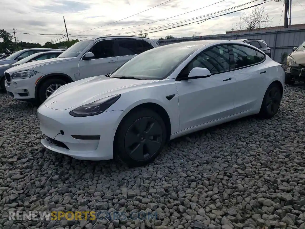 1 fotografías del automóvil dañado 5YJ3E1EA8MF100764 TESLA MODEL 3 2021