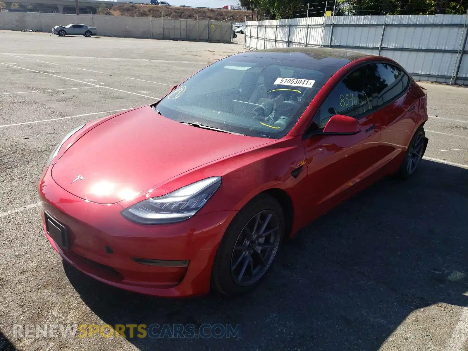 2 Фотография поврежденного автомобиля 5YJ3E1EA8MF843182 TESLA MODEL 3 2021