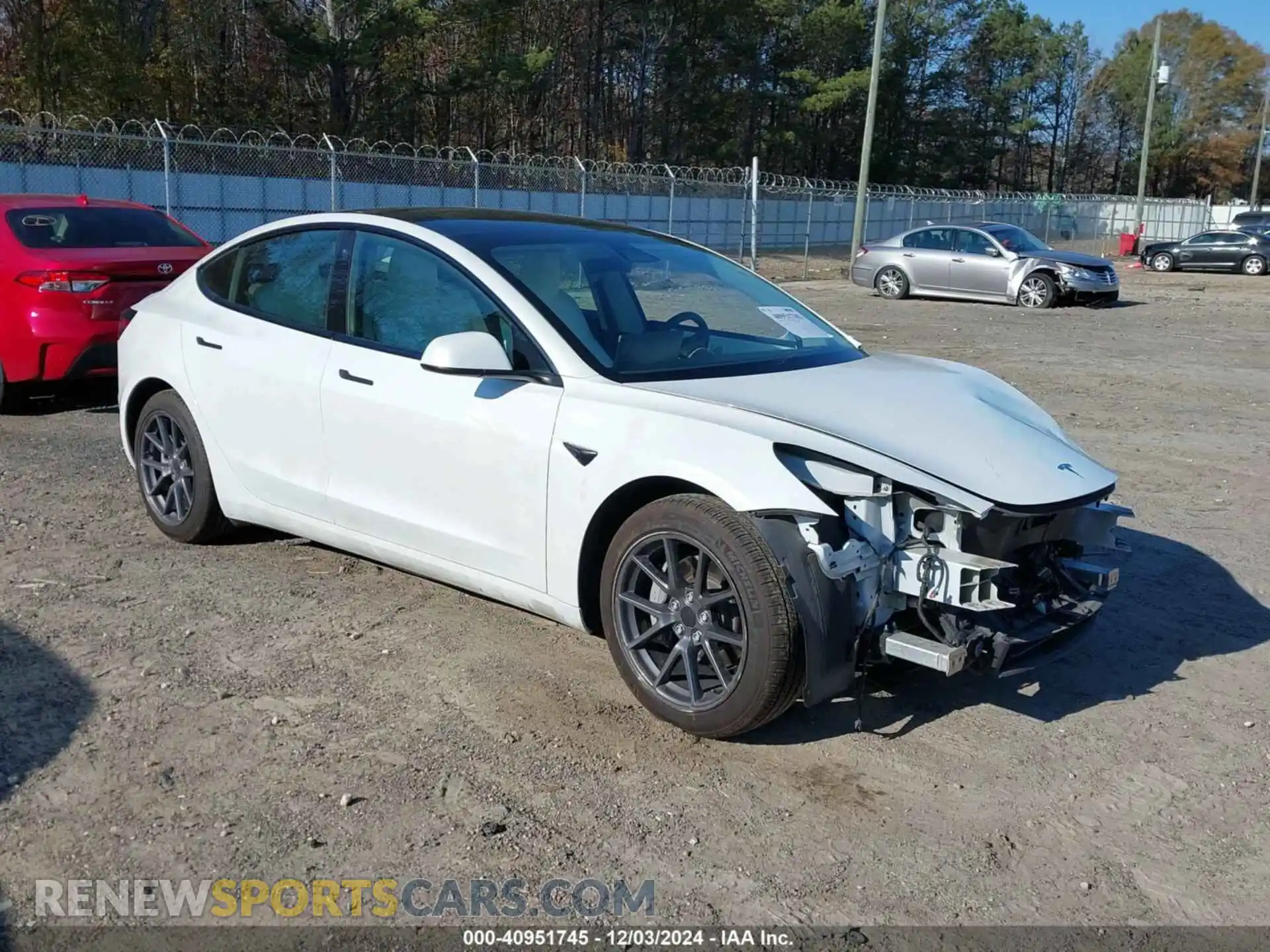 1 Photograph of a damaged car 5YJ3E1EA8MF851900 TESLA MODEL 3 2021