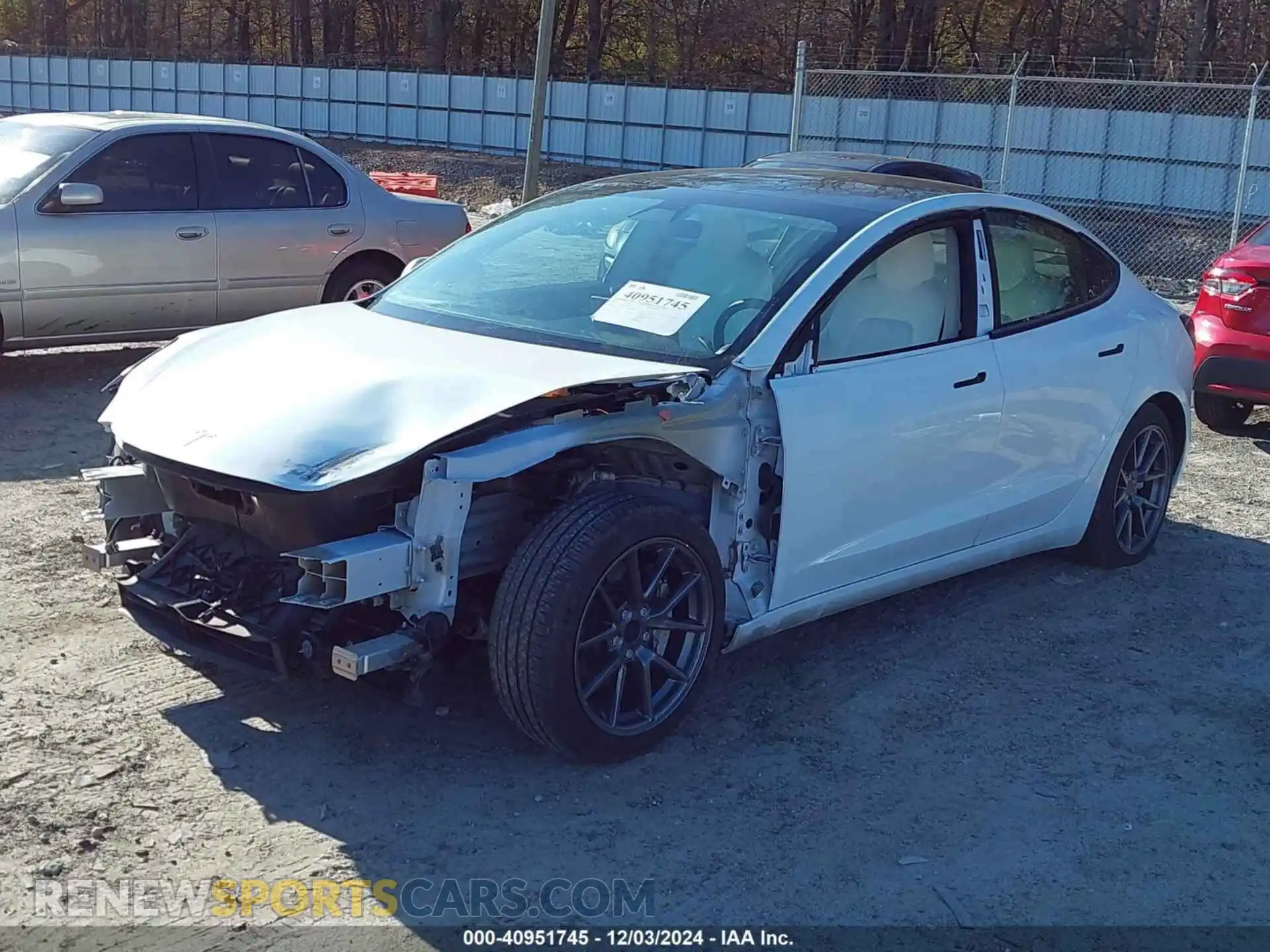 2 Photograph of a damaged car 5YJ3E1EA8MF851900 TESLA MODEL 3 2021