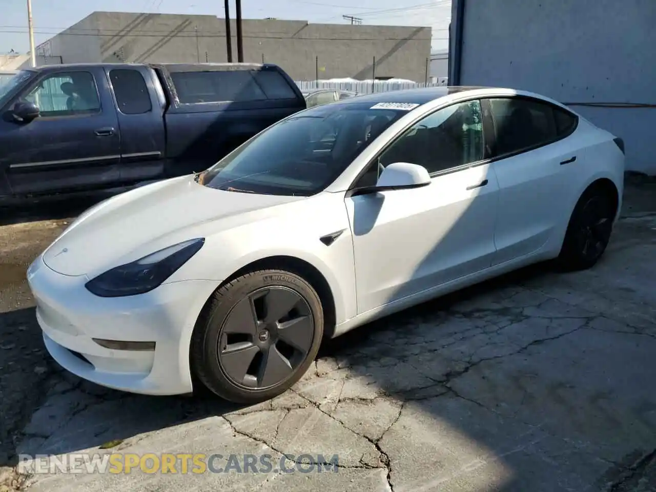 1 Photograph of a damaged car 5YJ3E1EA8MF868065 TESLA MODEL 3 2021