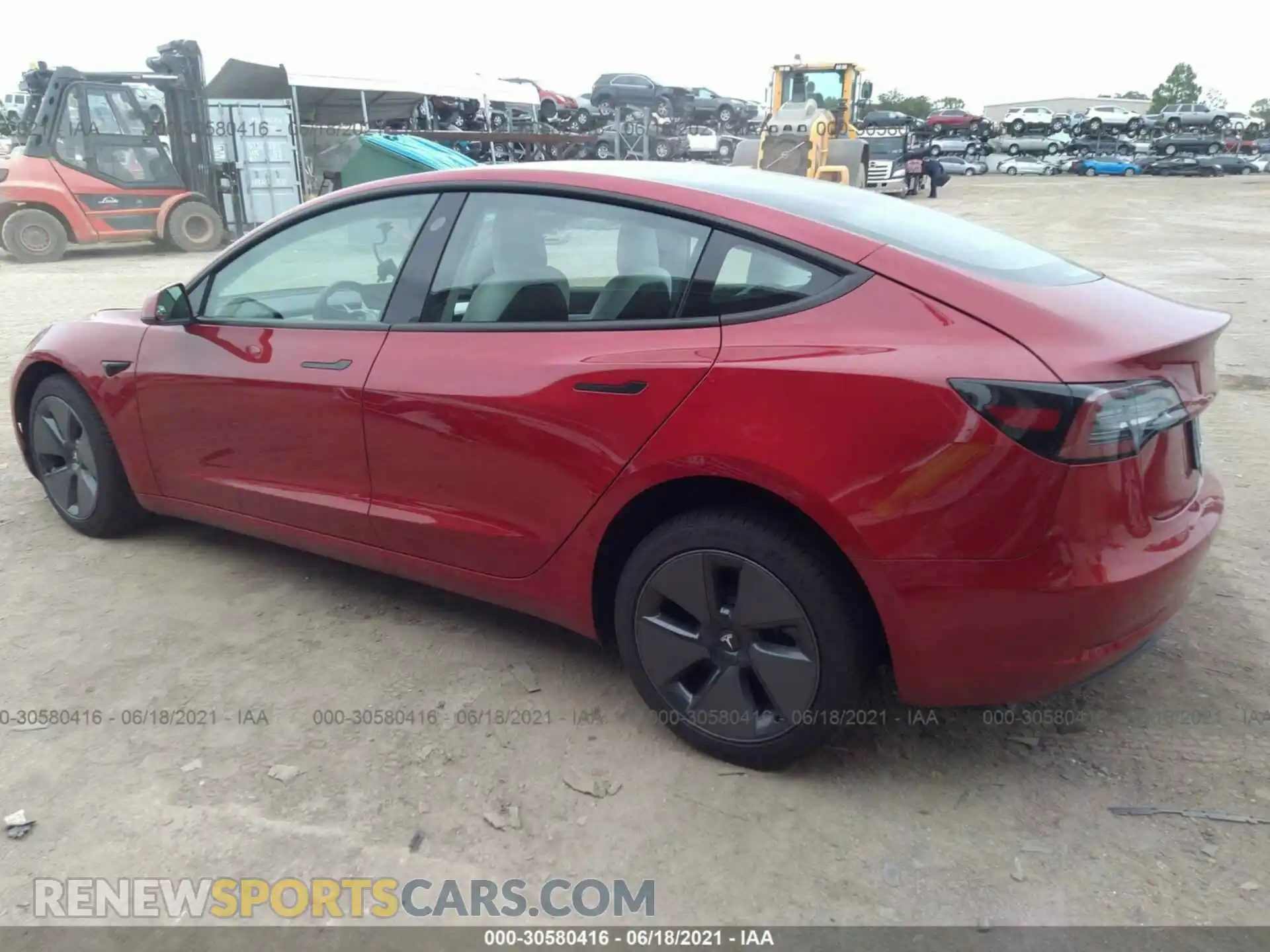 3 fotografías del automóvil dañado 5YJ3E1EA8MF871208 TESLA MODEL 3 2021
