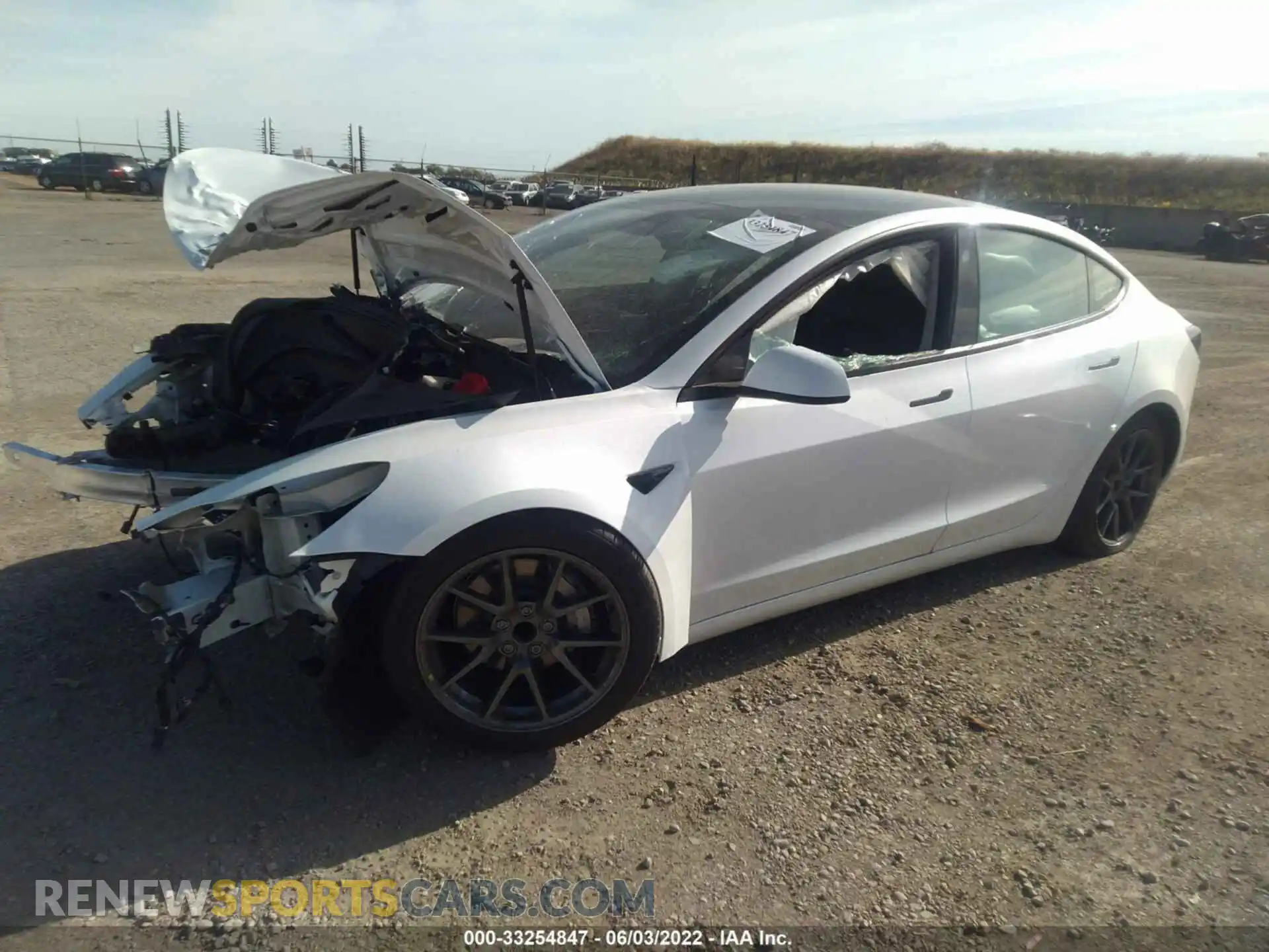 2 Photograph of a damaged car 5YJ3E1EA8MF874450 TESLA MODEL 3 2021