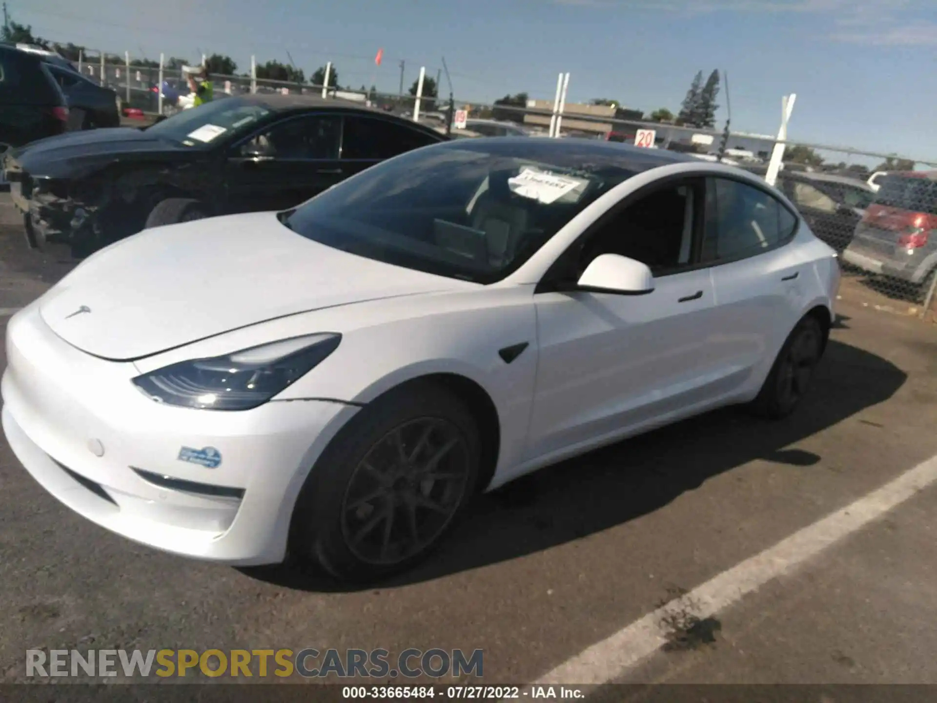 2 Фотография поврежденного автомобиля 5YJ3E1EA8MF874478 TESLA MODEL 3 2021
