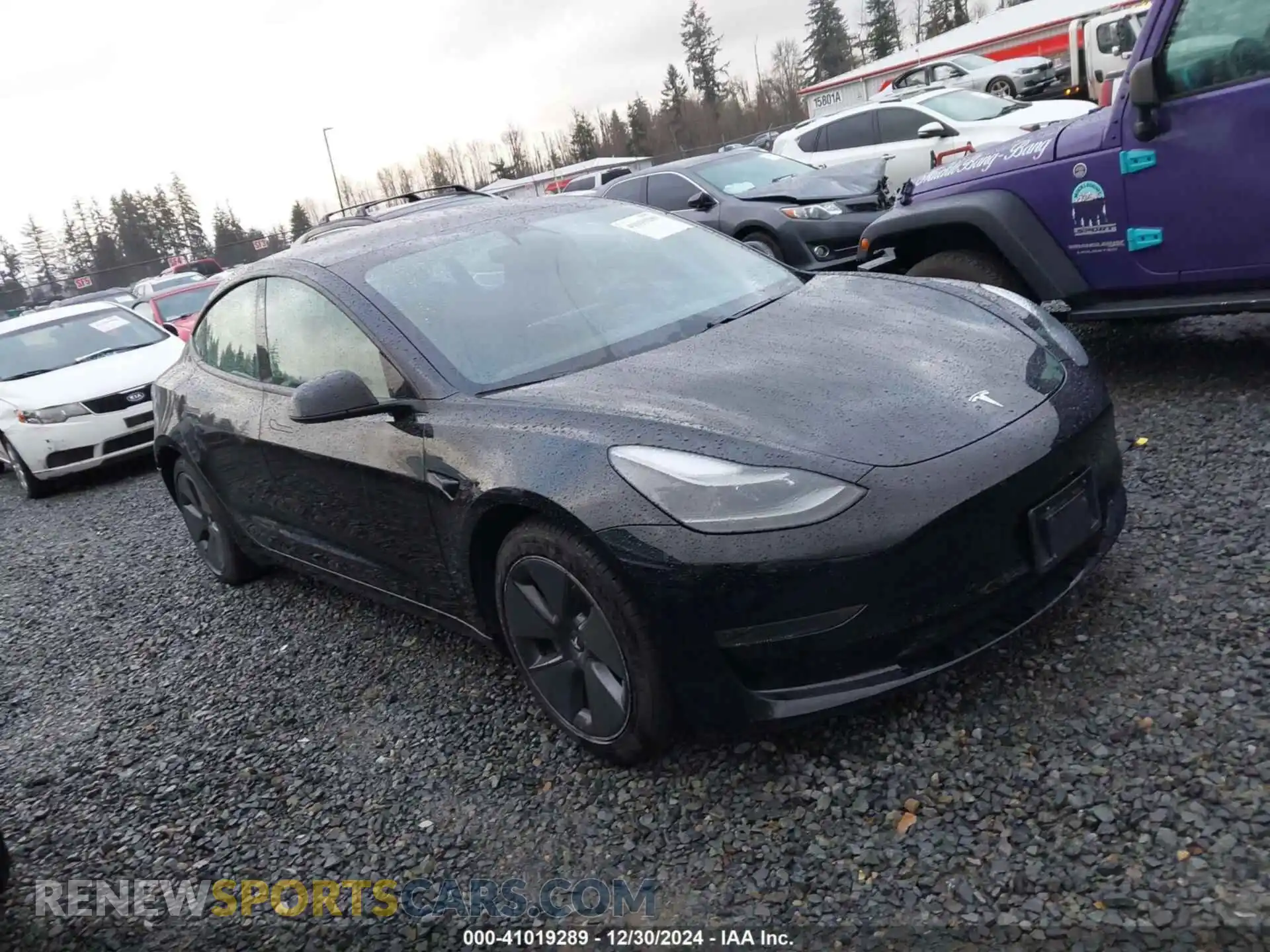 1 Photograph of a damaged car 5YJ3E1EA8MF875503 TESLA MODEL 3 2021