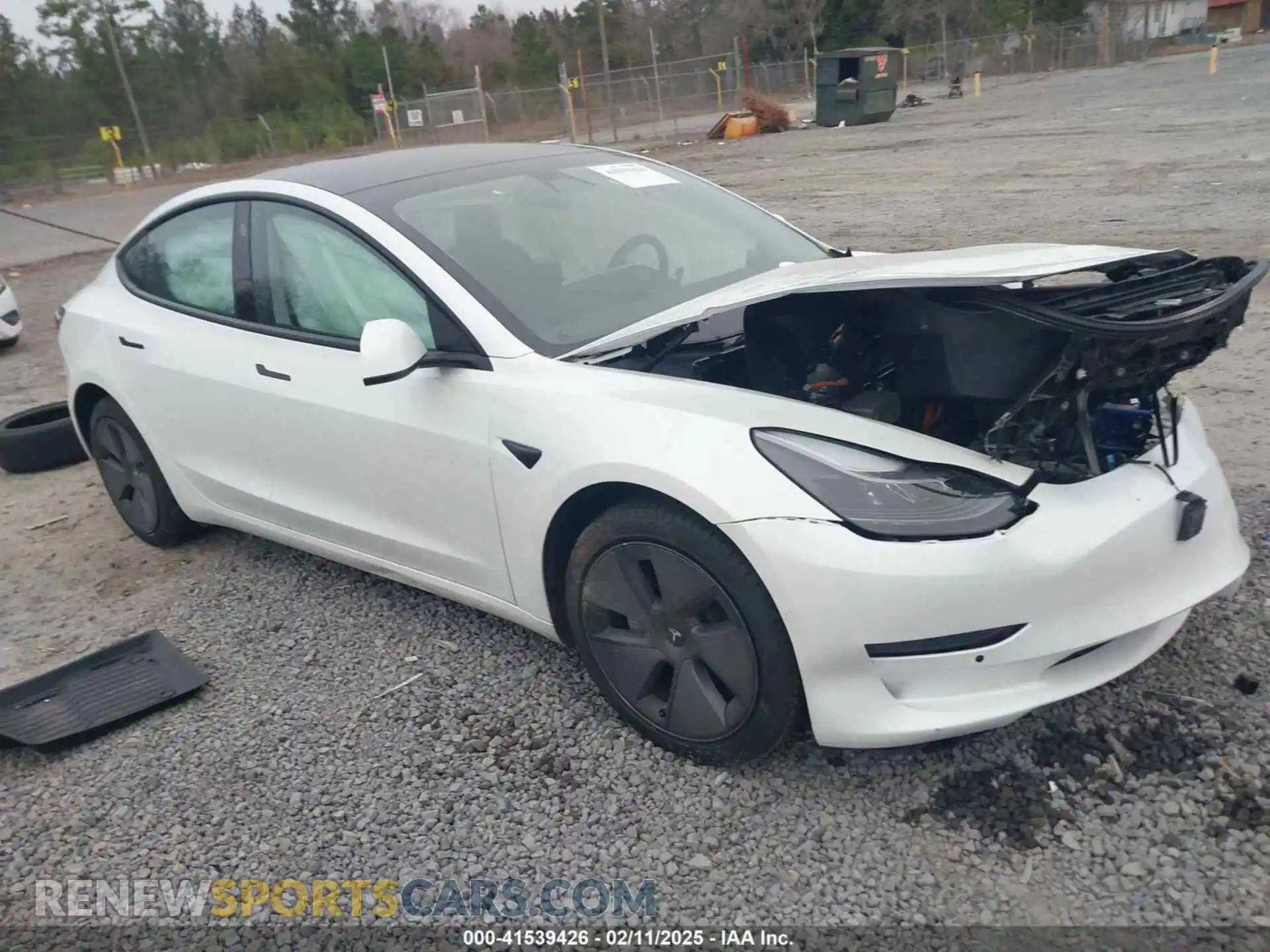 1 Photograph of a damaged car 5YJ3E1EA8MF906216 TESLA MODEL 3 2021
