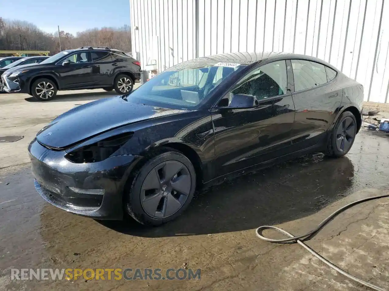 1 Photograph of a damaged car 5YJ3E1EA8MF907060 TESLA MODEL 3 2021