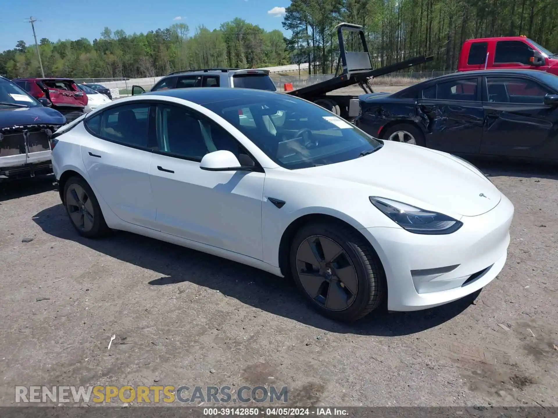 1 Photograph of a damaged car 5YJ3E1EA8MF919774 TESLA MODEL 3 2021