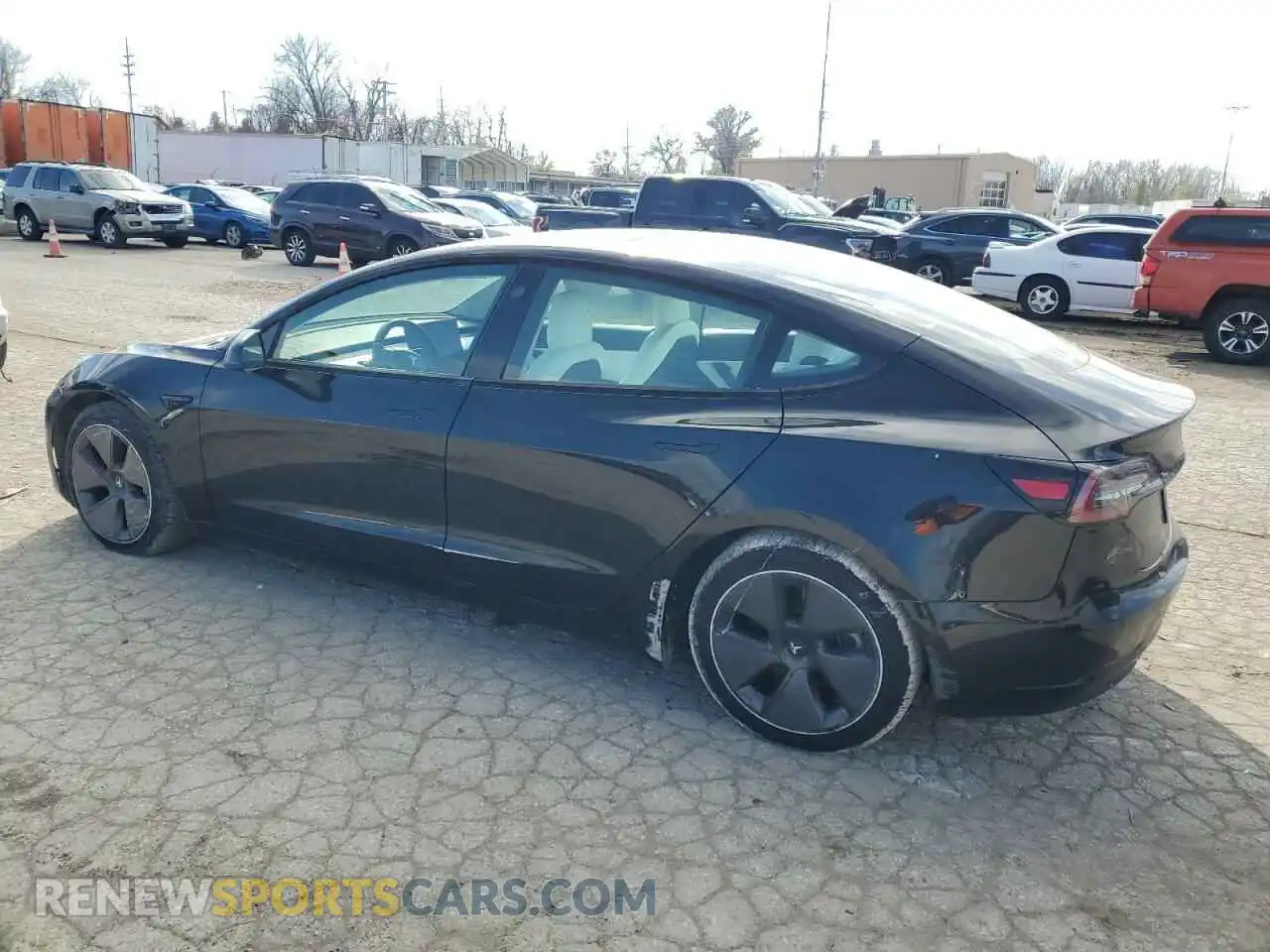 2 Photograph of a damaged car 5YJ3E1EA8MF921895 TESLA MODEL 3 2021