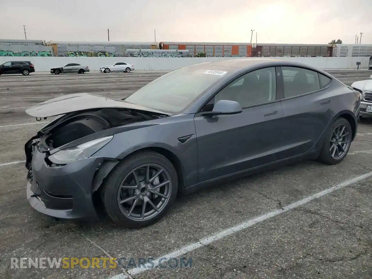 1 Фотография поврежденного автомобиля 5YJ3E1EA8MF930659 TESLA MODEL 3 2021