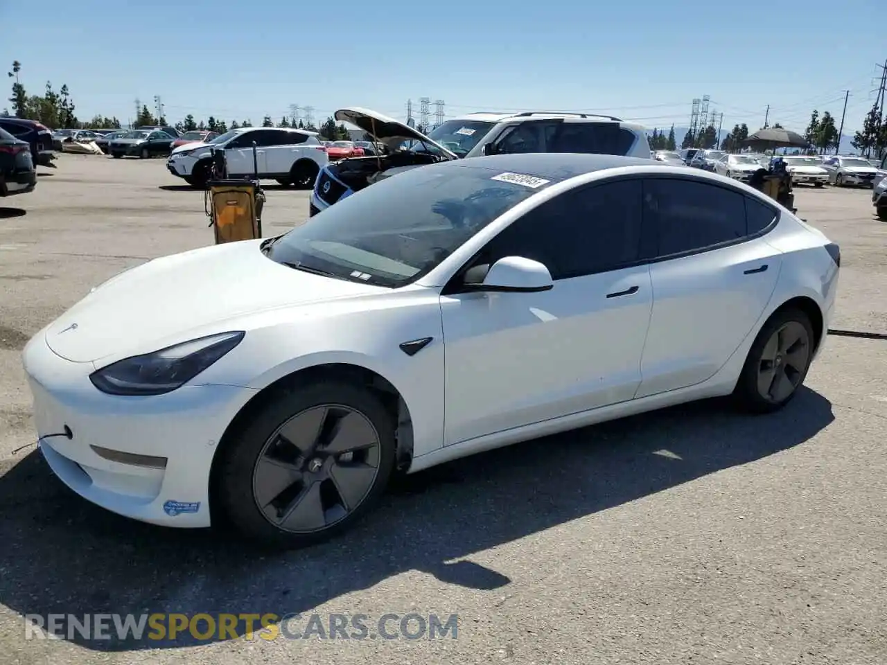 1 Фотография поврежденного автомобиля 5YJ3E1EA8MF941385 TESLA MODEL 3 2021