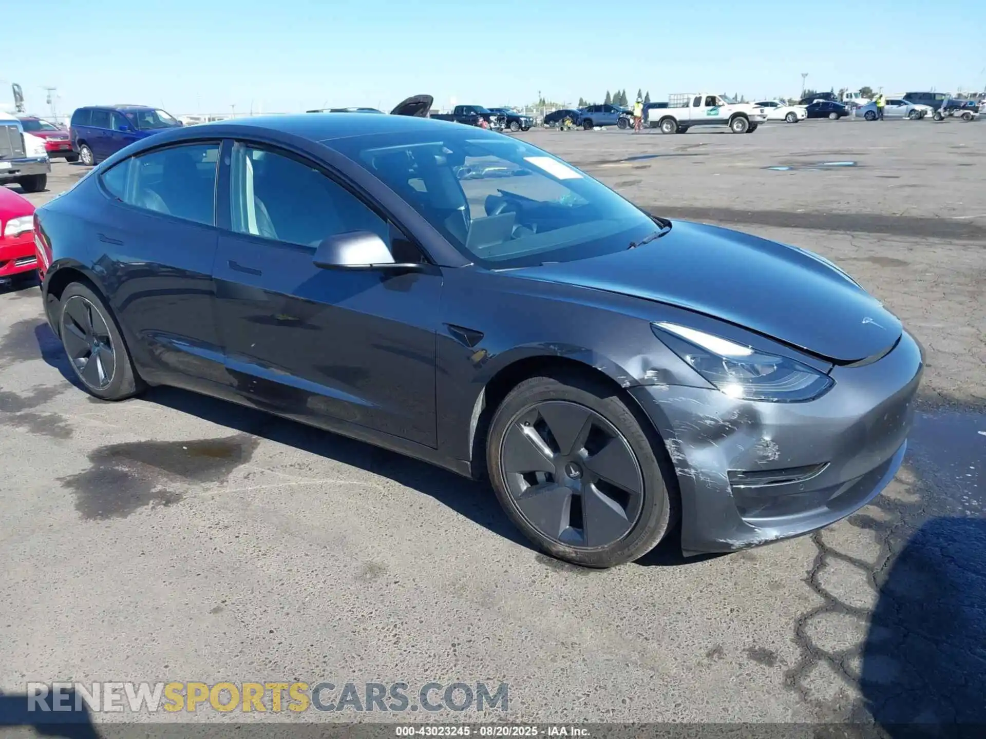 1 Photograph of a damaged car 5YJ3E1EA8MF974161 TESLA MODEL 3 2021