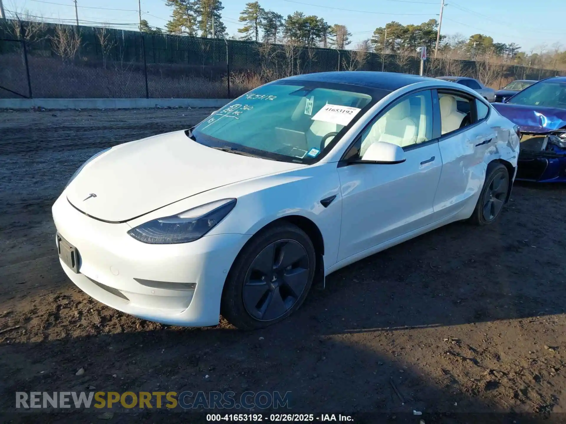 2 Photograph of a damaged car 5YJ3E1EA8MF978176 TESLA MODEL 3 2021