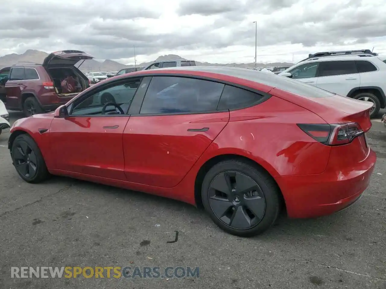 2 Photograph of a damaged car 5YJ3E1EA8MF978257 TESLA MODEL 3 2021