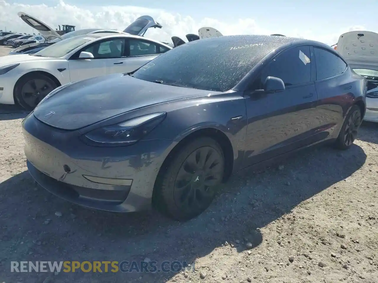1 Photograph of a damaged car 5YJ3E1EA8MF978419 TESLA MODEL 3 2021