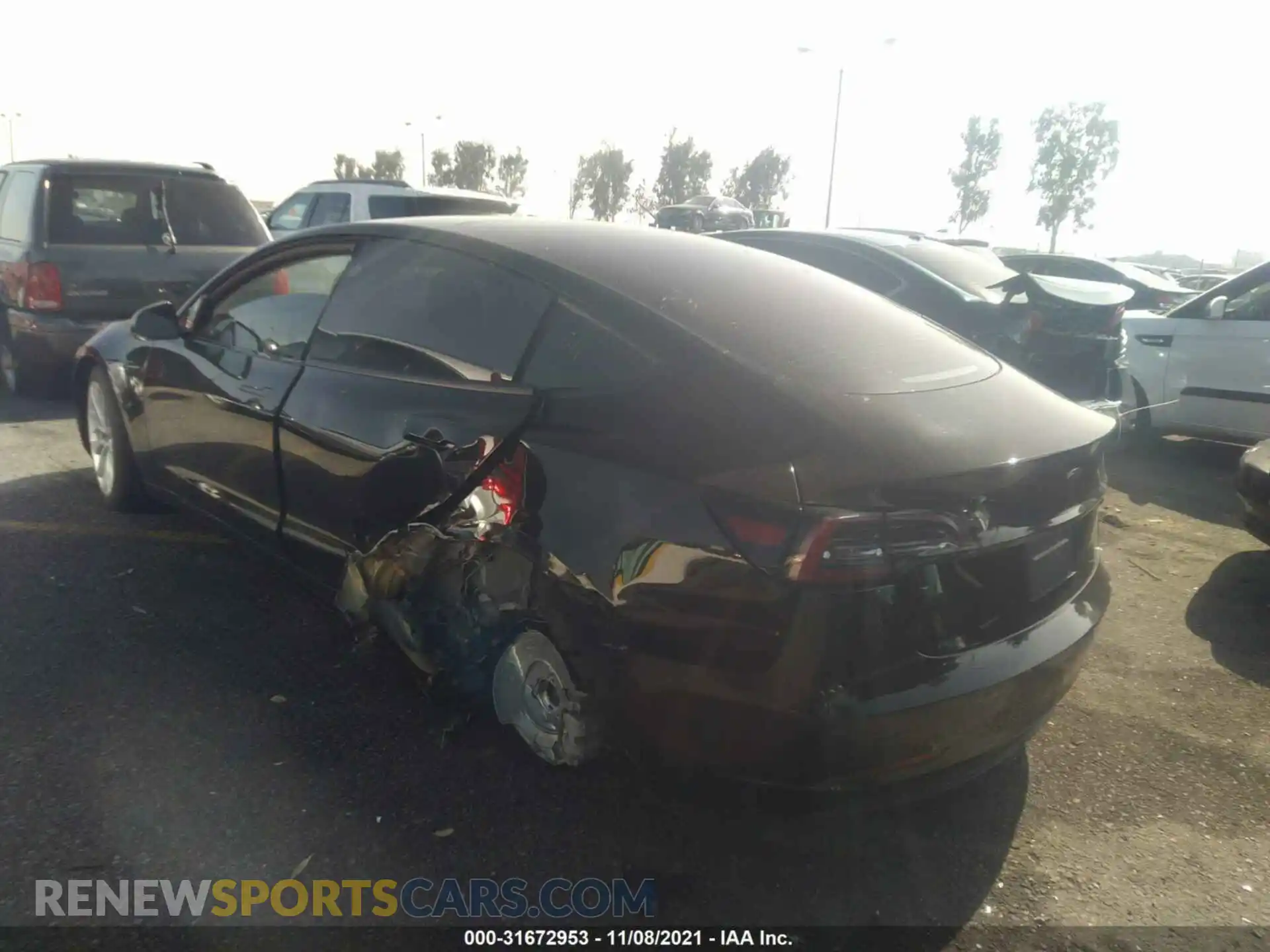 3 Photograph of a damaged car 5YJ3E1EA8MF982583 TESLA MODEL 3 2021