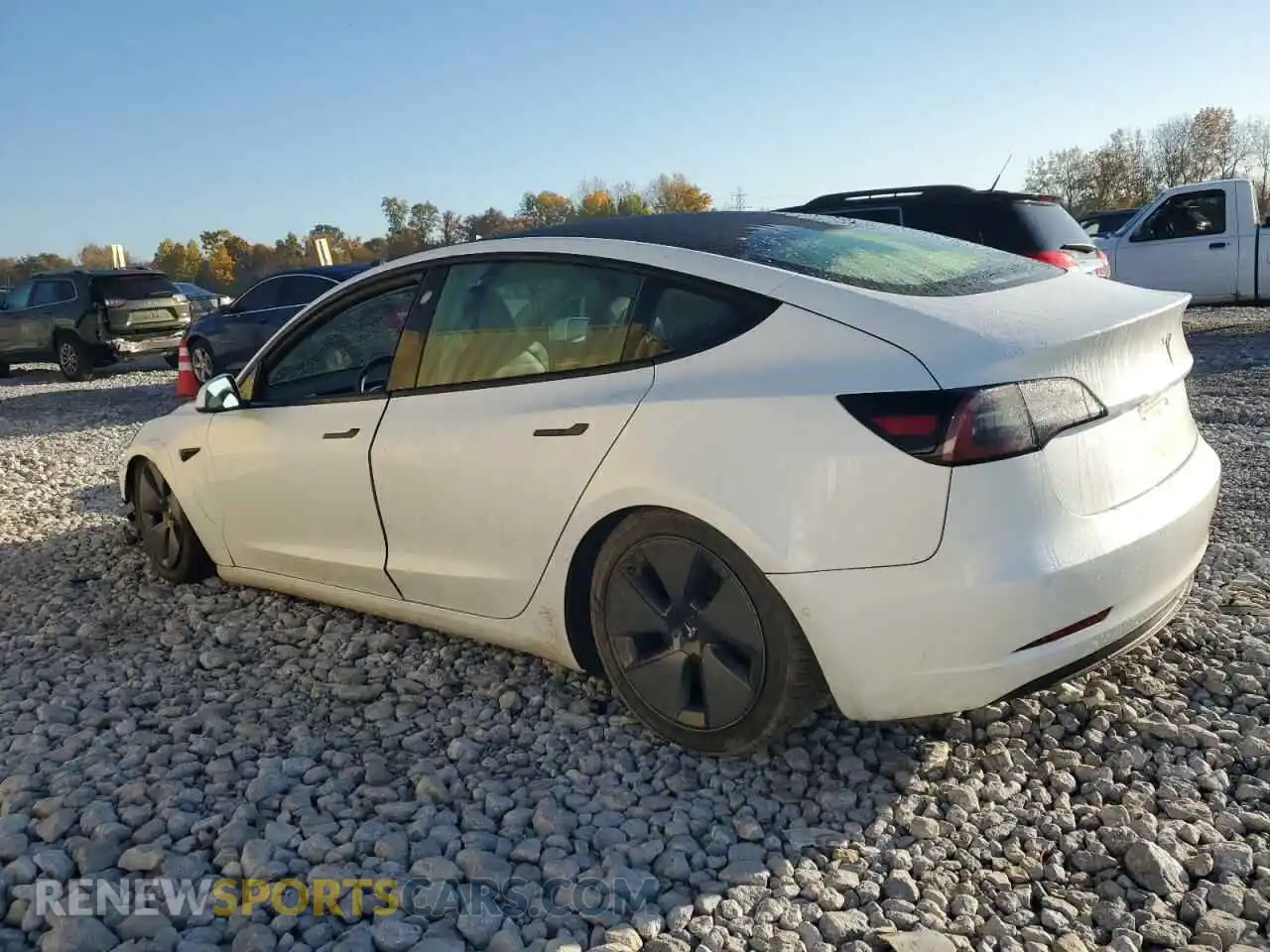 2 Photograph of a damaged car 5YJ3E1EA8MF986293 TESLA MODEL 3 2021