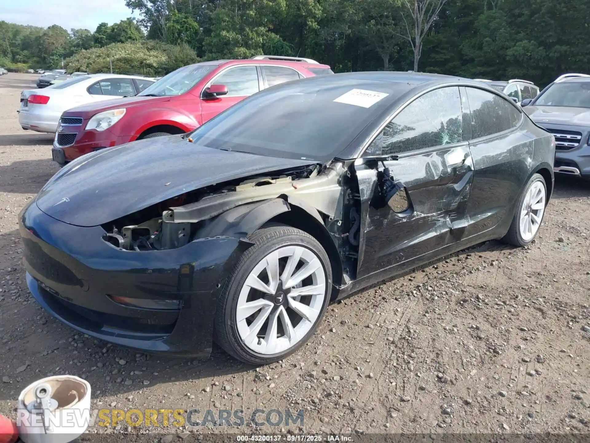 2 Photograph of a damaged car 5YJ3E1EA8MF990702 TESLA MODEL 3 2021