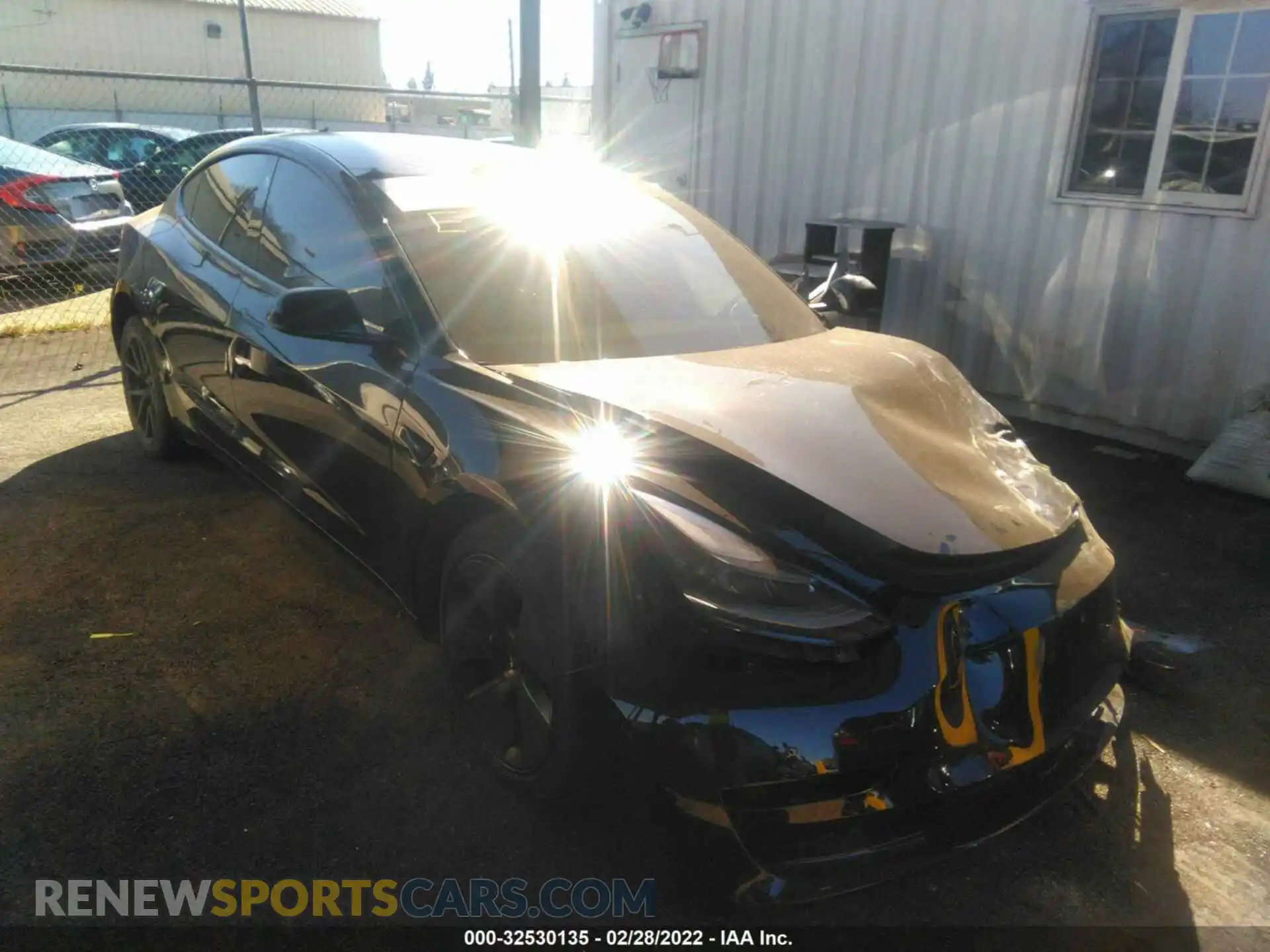 1 Photograph of a damaged car 5YJ3E1EA8MF992420 TESLA MODEL 3 2021