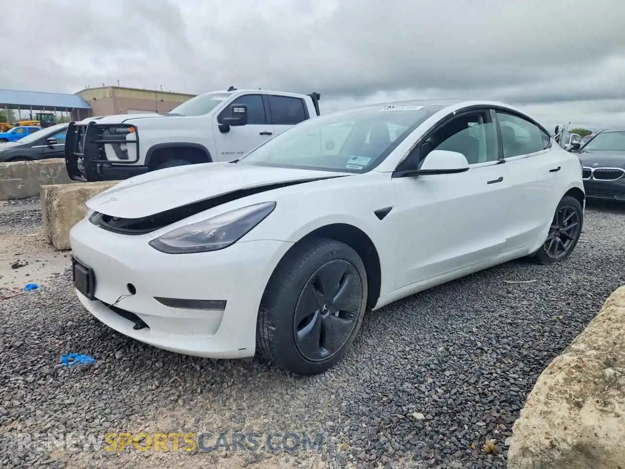 1 Photograph of a damaged car 5YJ3E1EA9MF013620 TESLA MODEL 3 2021