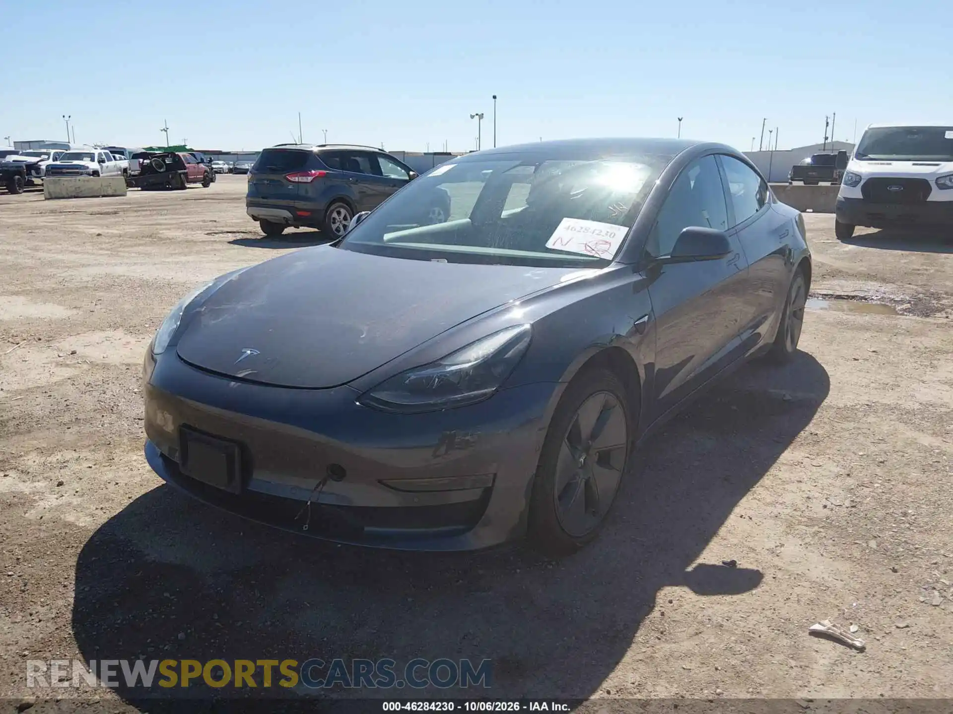 2 Photograph of a damaged car 5YJ3E1EA9MF021619 TESLA MODEL 3 2021