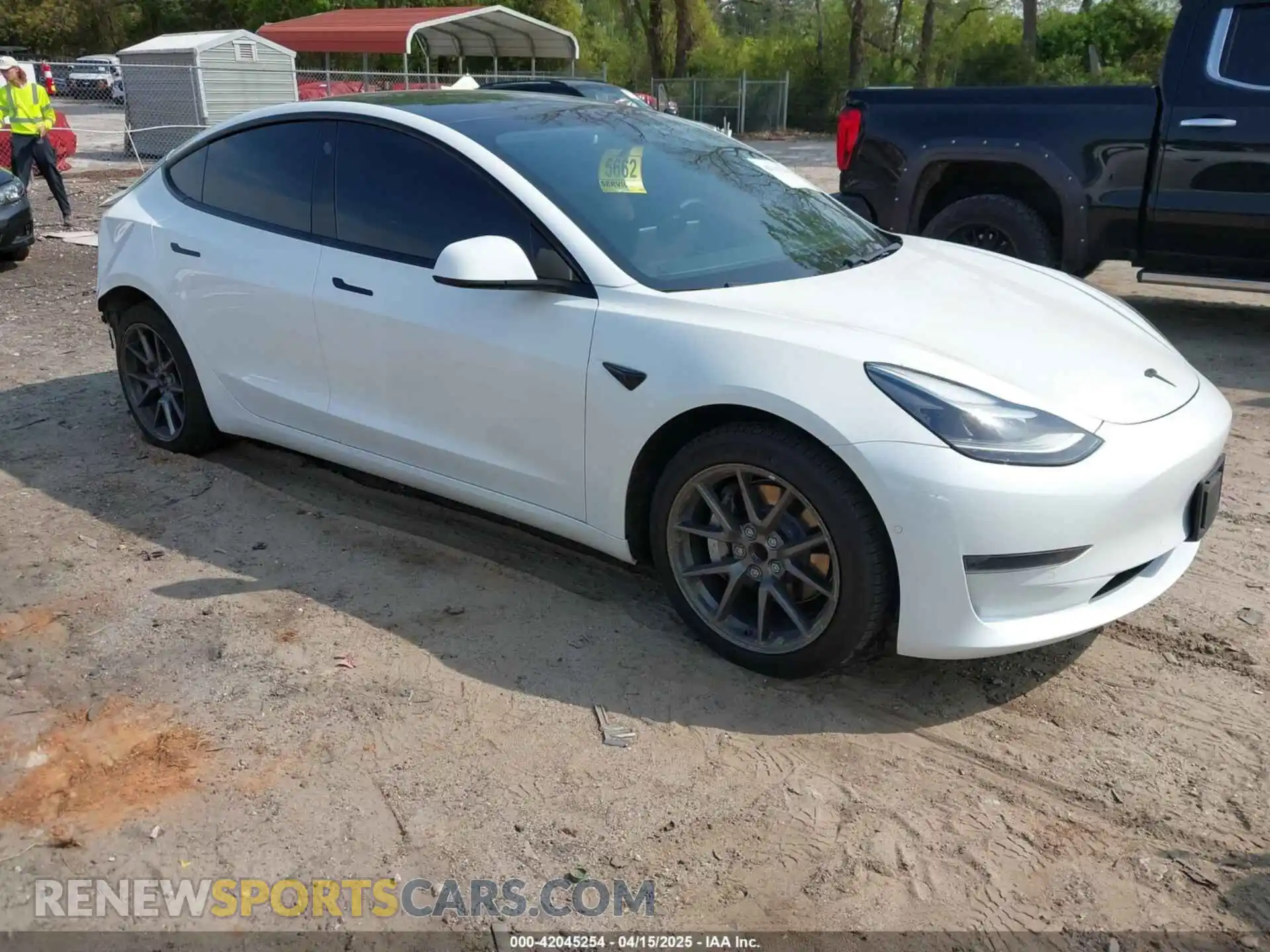 1 Photograph of a damaged car 5YJ3E1EA9MF027985 TESLA MODEL 3 2021