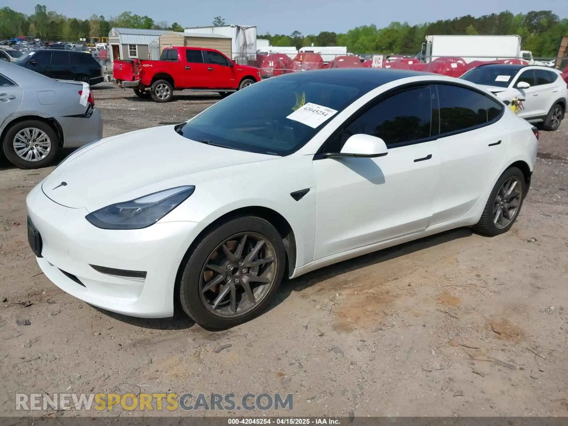 2 Photograph of a damaged car 5YJ3E1EA9MF027985 TESLA MODEL 3 2021