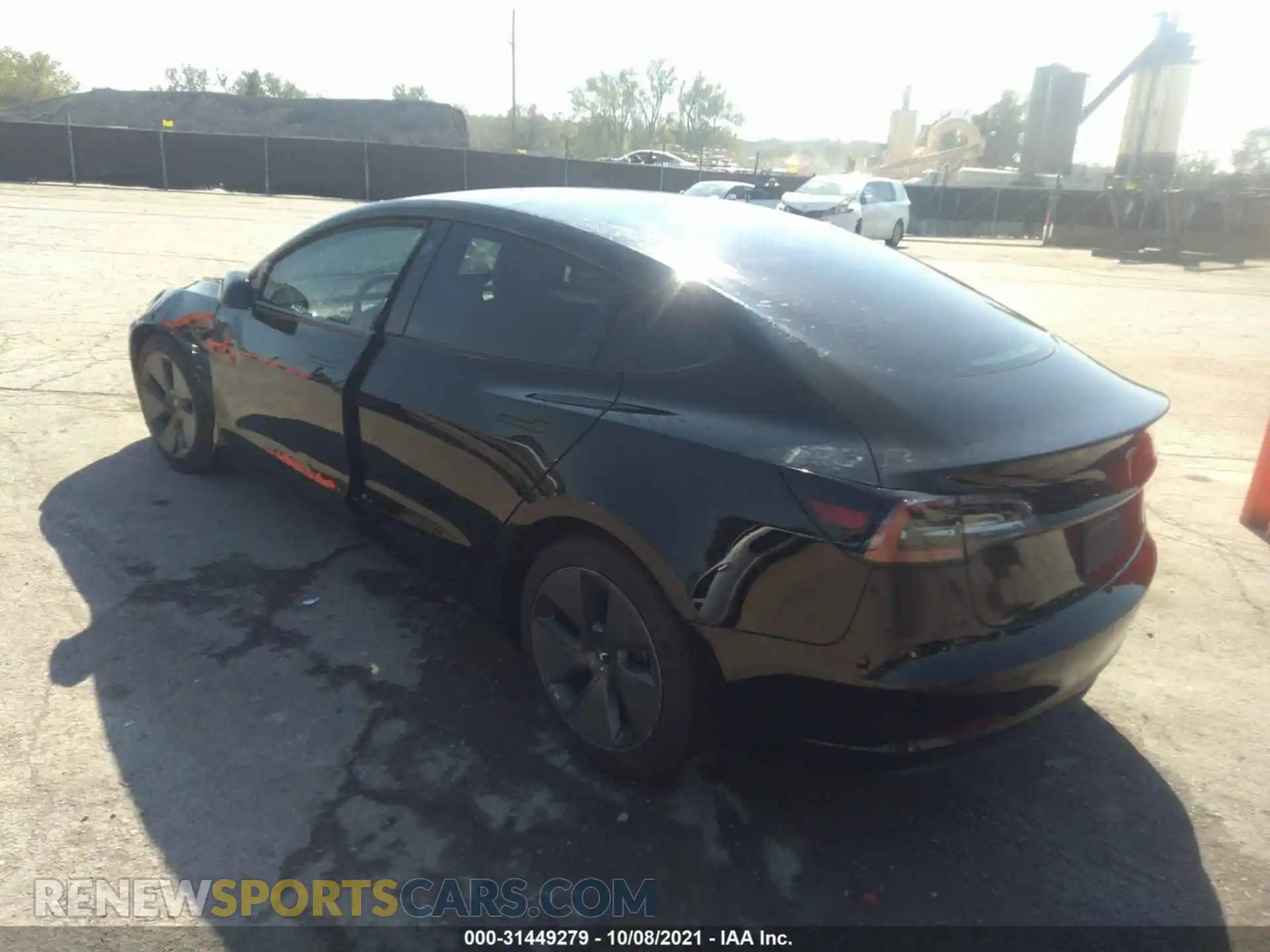 3 Photograph of a damaged car 5YJ3E1EA9MF030661 TESLA MODEL 3 2021