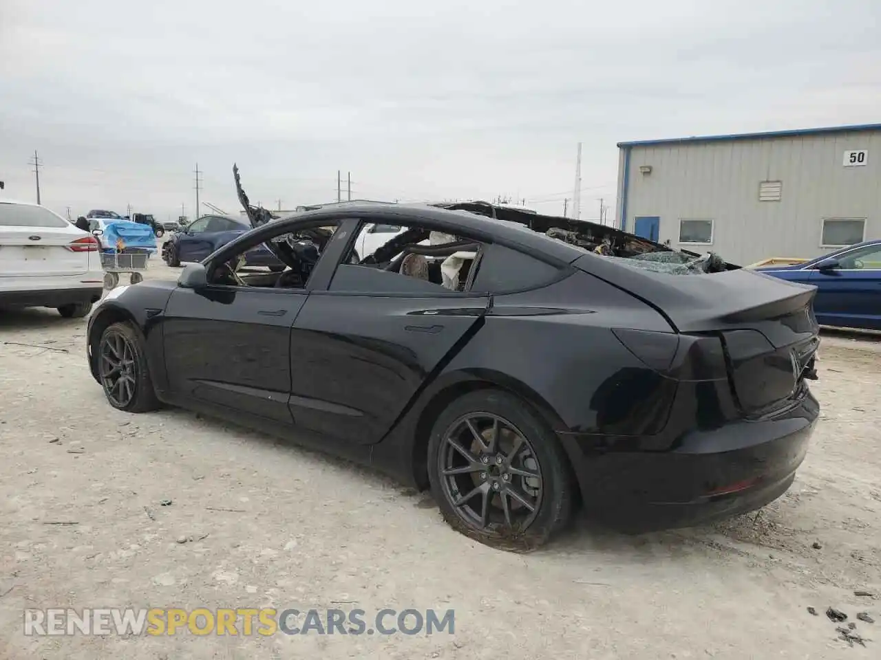 2 Photograph of a damaged car 5YJ3E1EA9MF058394 TESLA MODEL 3 2021
