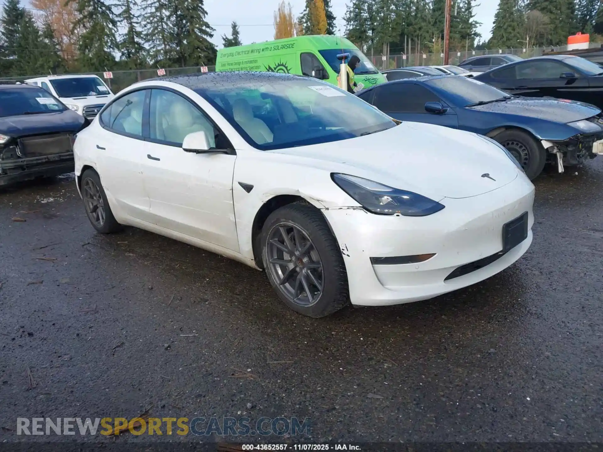 1 Photograph of a damaged car 5YJ3E1EA9MF064583 TESLA MODEL 3 2021