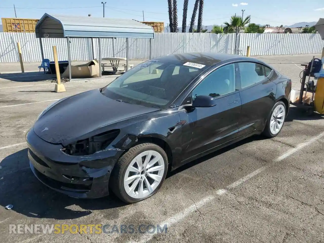 1 Photograph of a damaged car 5YJ3E1EA9MF065944 TESLA MODEL 3 2021