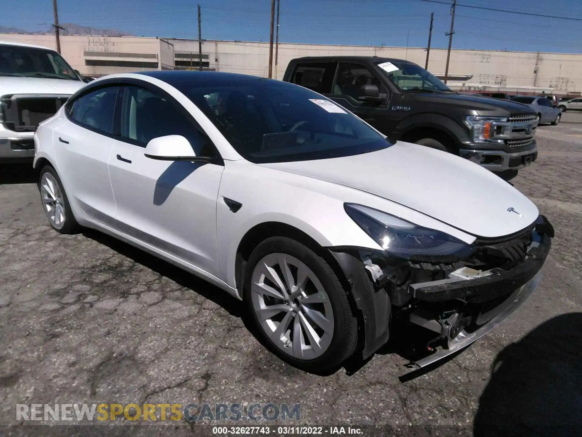1 Photograph of a damaged car 5YJ3E1EA9MF069038 TESLA MODEL 3 2021