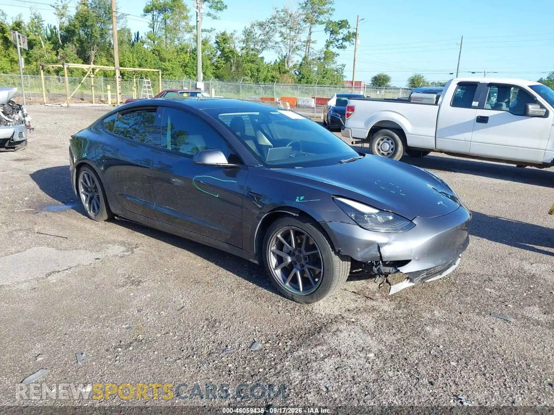 1 Photograph of a damaged car 5YJ3E1EA9MF086017 TESLA MODEL 3 2021