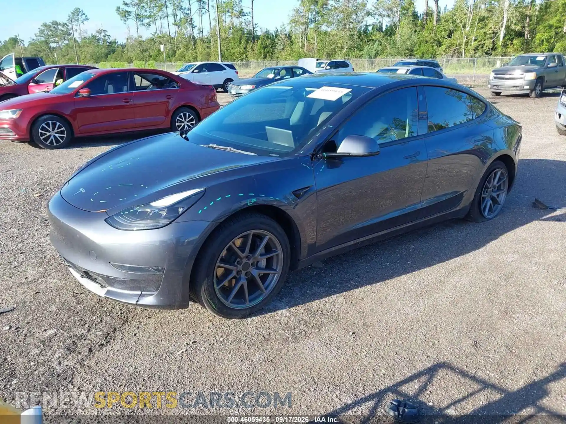 2 Photograph of a damaged car 5YJ3E1EA9MF086017 TESLA MODEL 3 2021