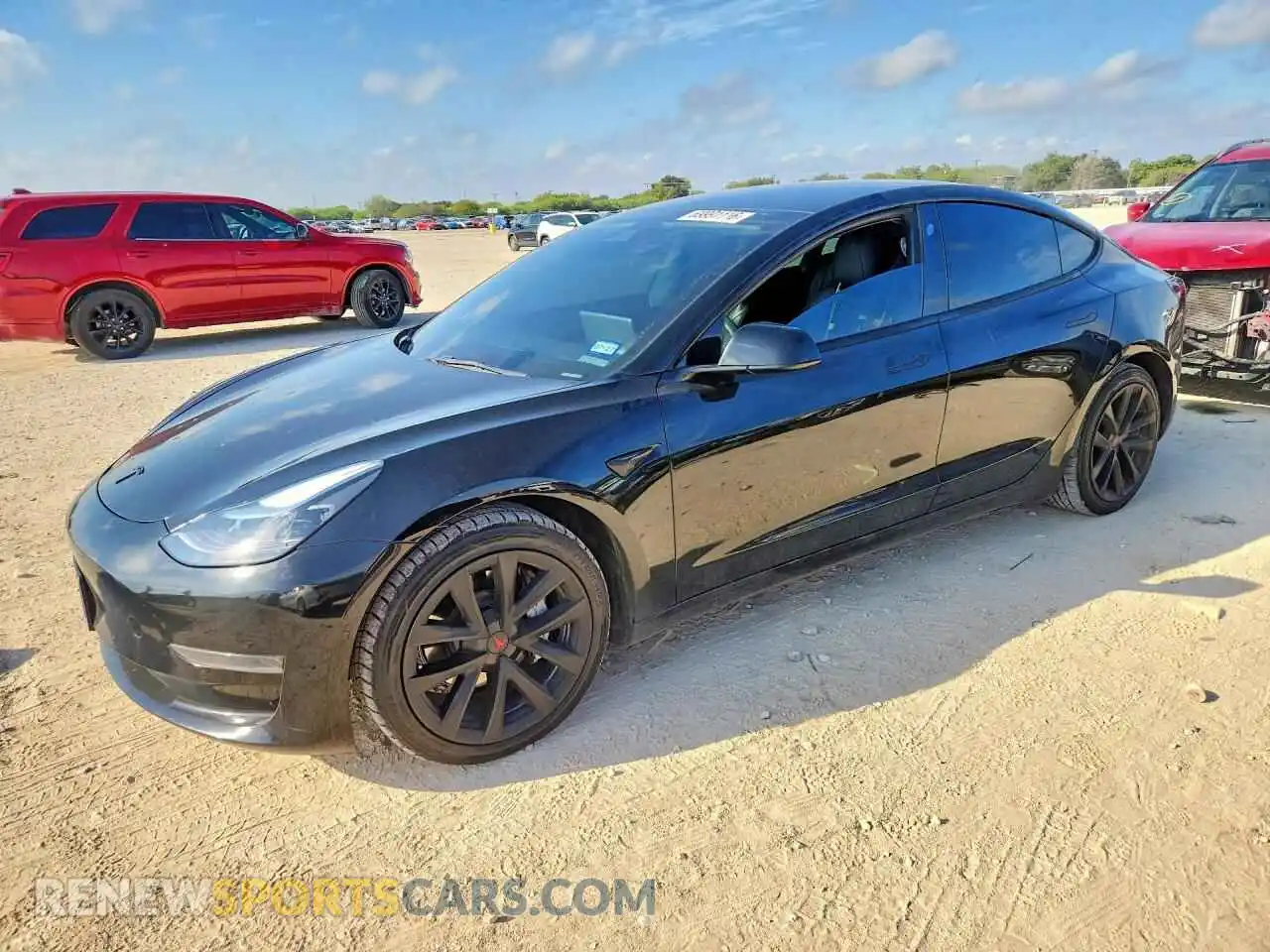 1 Фотография поврежденного автомобиля 5YJ3E1EA9MF091668 TESLA MODEL 3 2021
