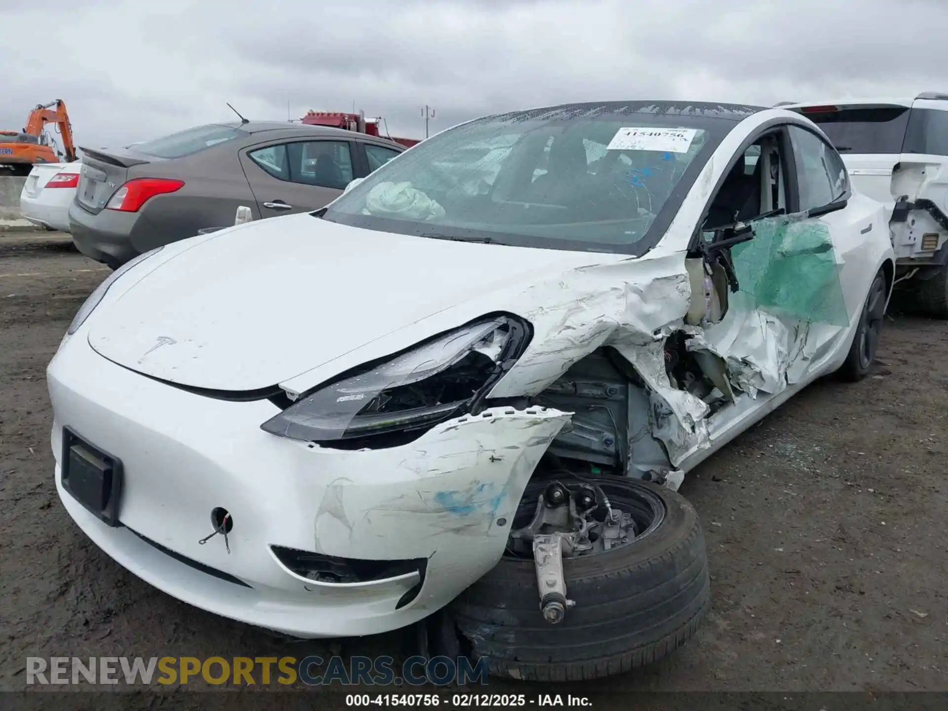 2 Photograph of a damaged car 5YJ3E1EA9MF095719 TESLA MODEL 3 2021