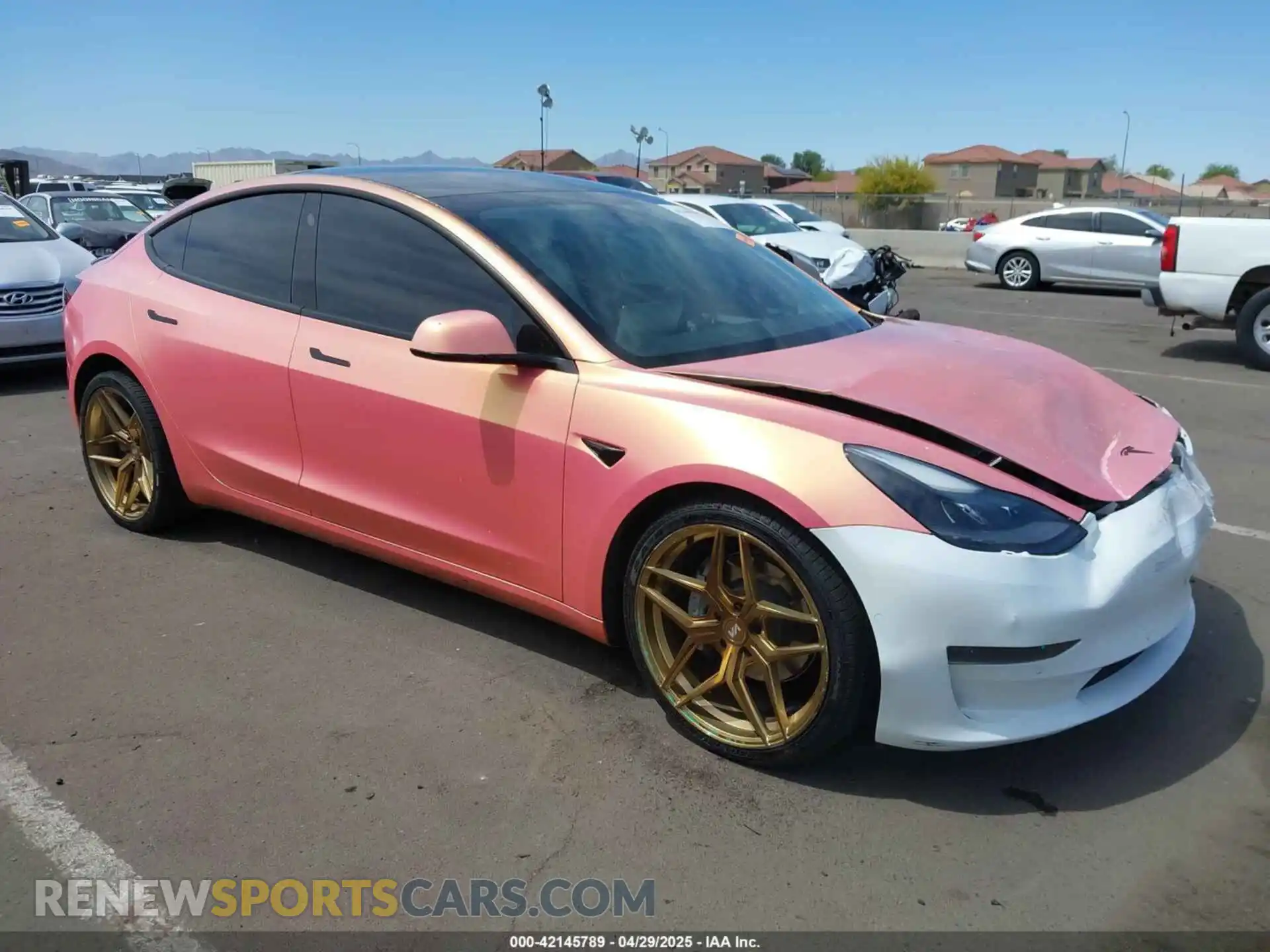 1 fotografías del automóvil dañado 5YJ3E1EA9MF097437 TESLA MODEL 3 2021