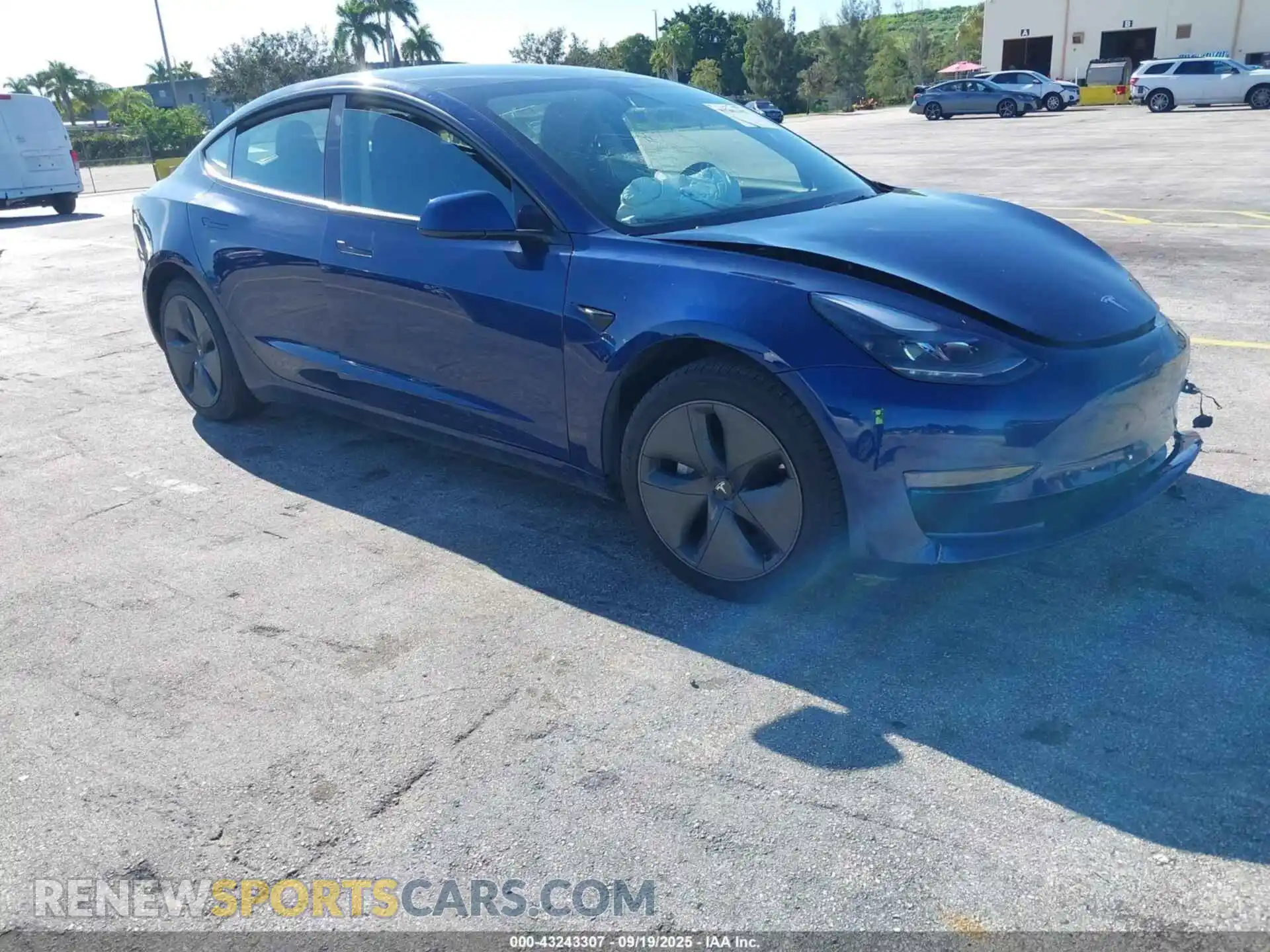 1 Photograph of a damaged car 5YJ3E1EA9MF097969 TESLA MODEL 3 2021