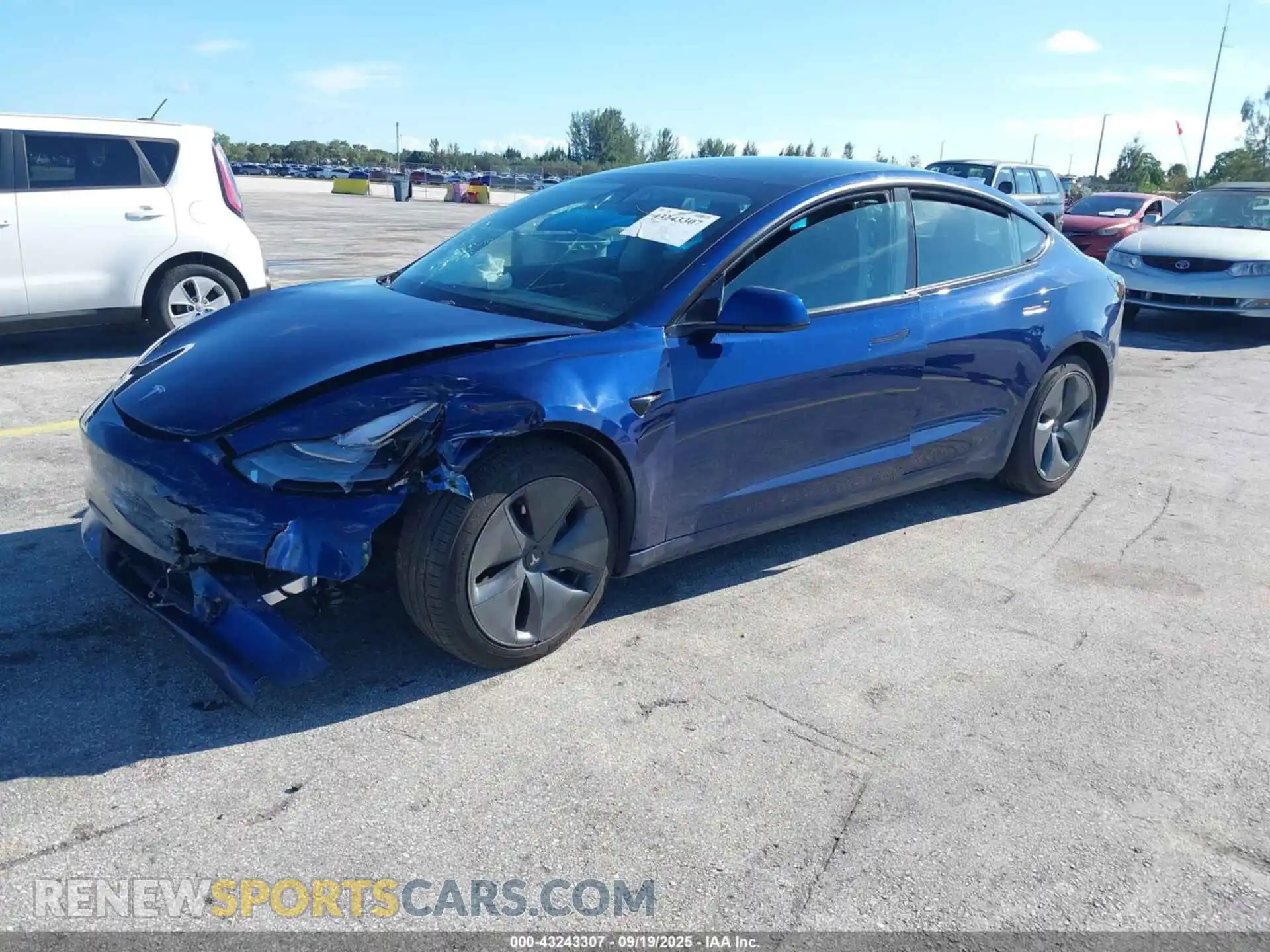 2 Photograph of a damaged car 5YJ3E1EA9MF097969 TESLA MODEL 3 2021