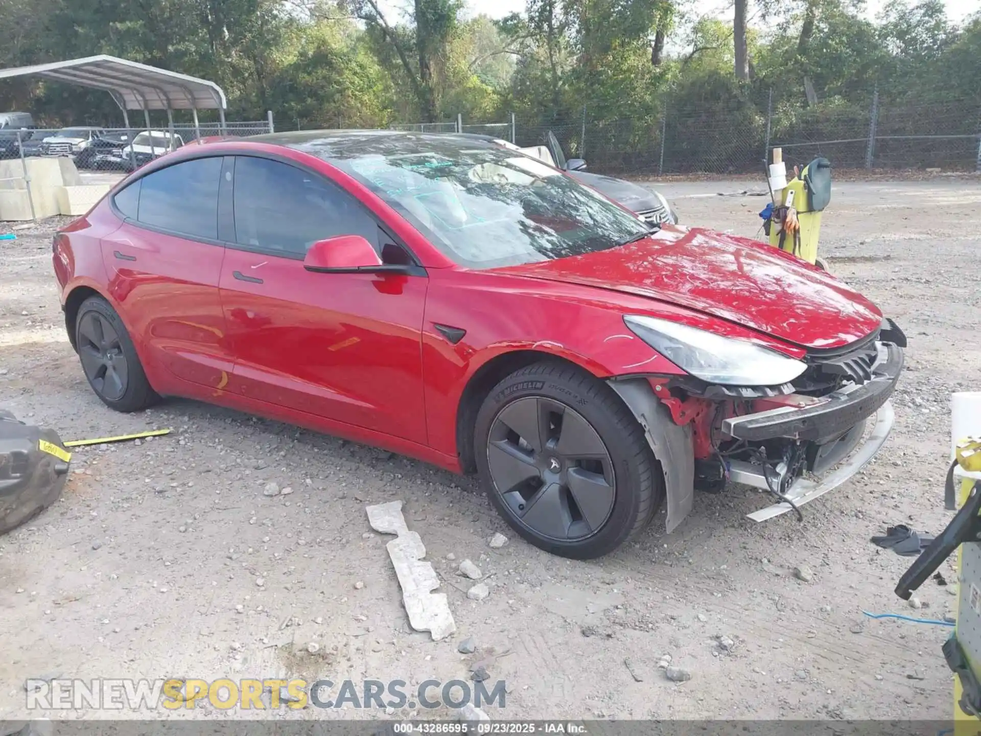 1 Photograph of a damaged car 5YJ3E1EA9MF098264 TESLA MODEL 3 2021