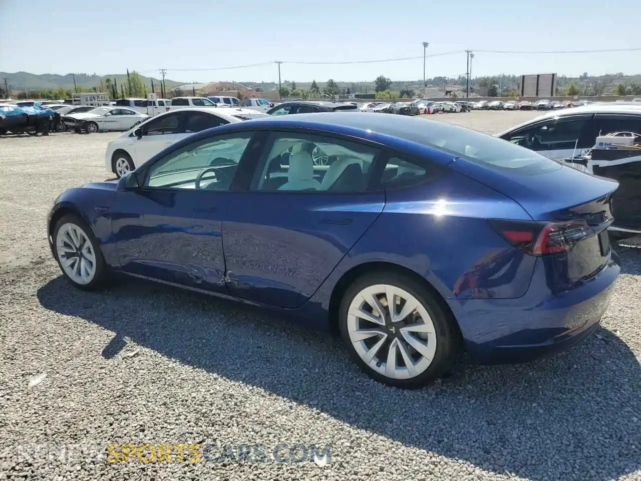 2 Photograph of a damaged car 5YJ3E1EA9MF098555 TESLA MODEL 3 2021