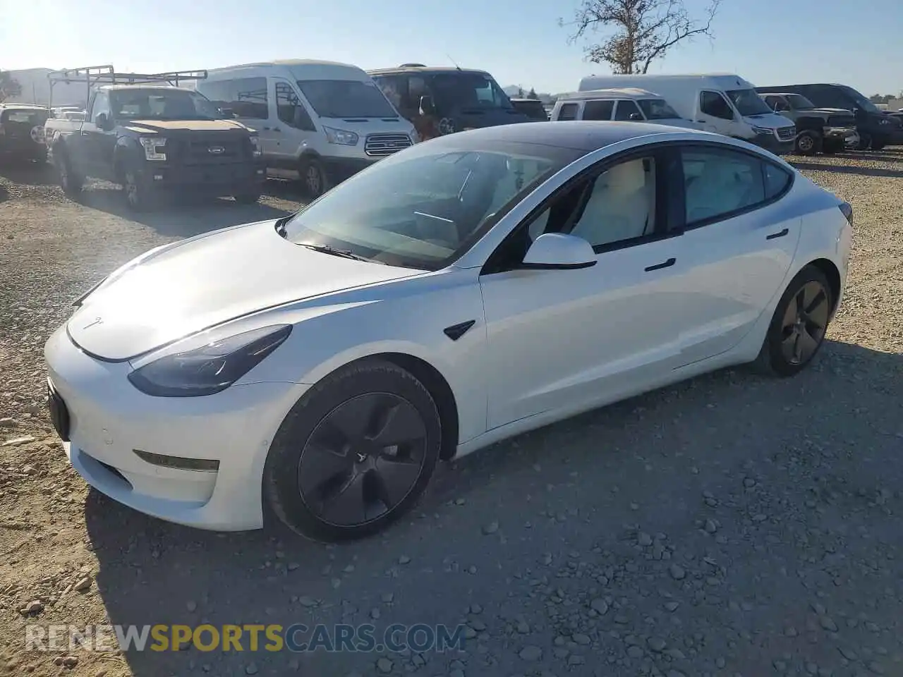 1 fotografías del automóvil dañado 5YJ3E1EA9MF098734 TESLA MODEL 3 2021